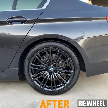 [리휠][대구휠도색] BMW 530i 19인치 순정휠 하이퍼 블랙 휠도색 / 진주, 창원, 순천