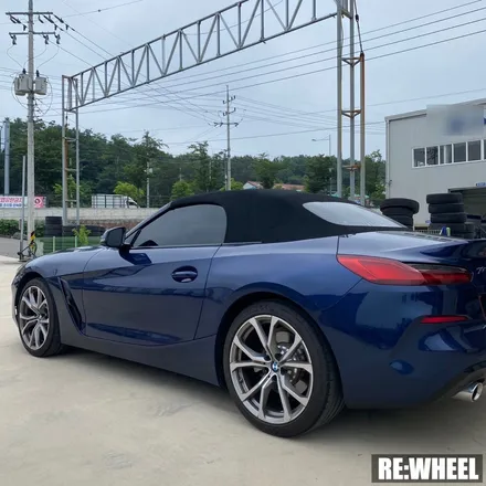 [리휠][BMW휠도색][BMW캘리퍼도색][수입차휠도색][수입차캘리퍼도색] BMW Z4 20i Sdrive 19인치 순정휠 블랙유광 휠도색 및 레드 캘리퍼도색 작업후기 / 진주, 창원, 순천