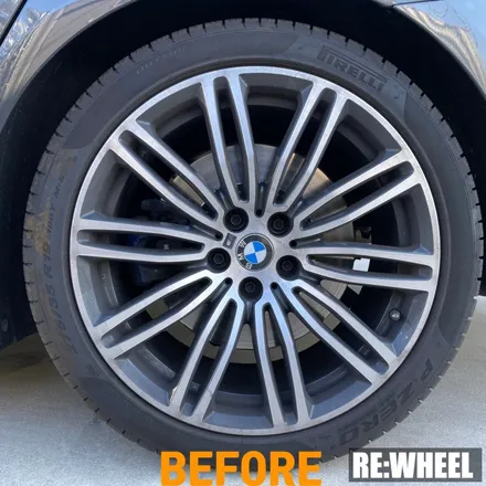[리휠][대구휠도색] BMW 530i 19인치 순정휠 하이퍼 블랙 휠도색 / 진주, 창원, 순천