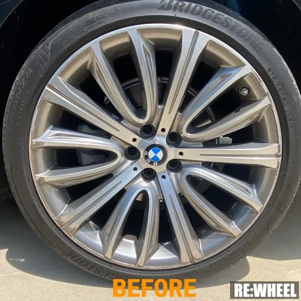 [진주 리휠] 전남 광양 휠복원 BMW 750ld 20인치 순정휠 다이아컷팅 휠 수리 / 진주, 창원, 순천