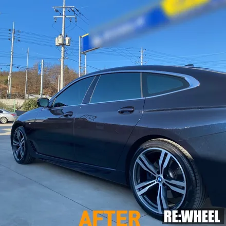 [리휠][거제휠복원] BMW 640i GT 순정휠 다이아몬드 컷팅 휠복원 / 진주, 창원, 순천
