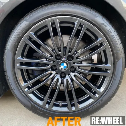 [리휠][대구휠도색] BMW 530i 19인치 순정휠 하이퍼 블랙 휠도색 / 진주, 창원, 순천