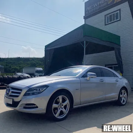 [리휠][진주휠복원][벤츠휠복원][수입차휠복원] 벤츠 CLS 350 18인치 순정휠 실버 휠복원 작업후기 / 진주, 창원, 순천