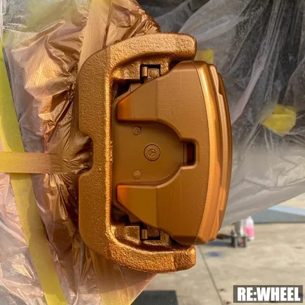 [리휠][분체도장] 벤츠 E53 AMG 맷블랙 휠도색 및 카본 세라믹 골드 캘리퍼 도색 작업후기 / 진주, 창원, 순천