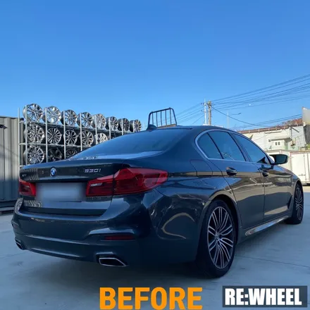 [리휠][대구휠도색] BMW 530i 19인치 순정휠 하이퍼 블랙 휠도색 / 진주, 창원, 순천