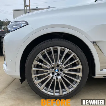[리휠][자동차휠도색] BMW X7 Xdrive 40i 하이퍼 블랙 휠도색 작업 및 블루 캘리퍼 도색 작업후기 / 진주, 창원, 순천