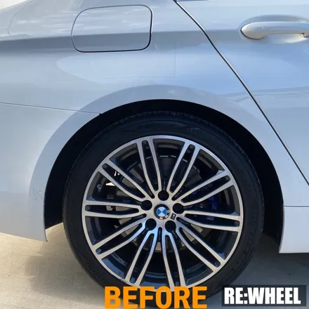 [리휠][광양휠도색] BMW 530i MSP 순정휠 하이퍼블랙 휠도색 / 진주, 창원, 순천