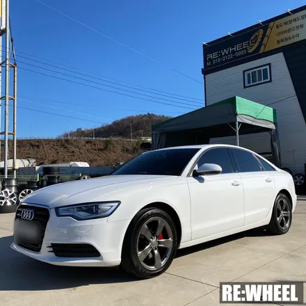 [리휠][마산휠도색] 아우디 A6 2.0 TDI 하이퍼 블랙 휠도색 / 진주, 창원, 순천