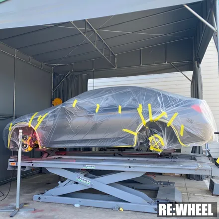 [리휠][창원휠도색] BMW 325d 순정휠 블랙 유광 휠도색 및 레드 캘리퍼도색 / 진주, 창원, 순천