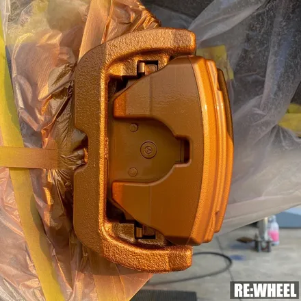 [리휠][분체도장] 벤츠 E53 AMG 맷블랙 휠도색 및 카본 세라믹 골드 캘리퍼 도색 작업후기 / 진주, 창원, 순천