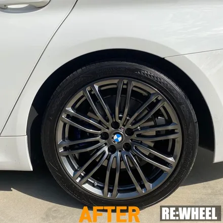 [리휠][광양휠도색] BMW 530i MSP 순정휠 하이퍼블랙 휠도색 / 진주, 창원, 순천