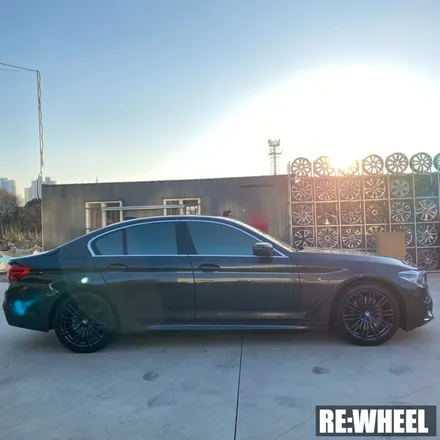 [리휠][대구휠도색] BMW 530i 19인치 순정휠 하이퍼 블랙 휠도색 / 진주, 창원, 순천