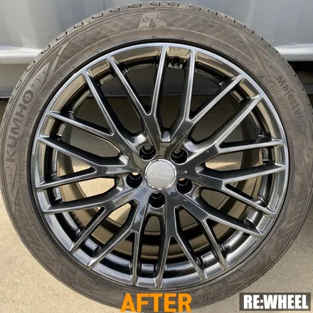 [리휠][분체도장] 아우디 A6 40TDI 콰트로 프리미엄 하이퍼블랙 휠도색 작업 후기 / 진주, 창원, 순천