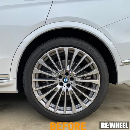 [리휠][자동차휠도색] BMW X7 Xdrive 40i 하이퍼 블랙 휠도색 작업 및 블루 캘리퍼 도색 작업후기 / 진주, 창원, 순천