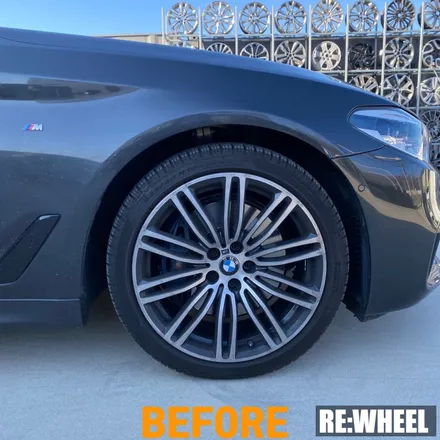 [리휠][대구휠도색] BMW 530i 19인치 순정휠 하이퍼 블랙 휠도색 / 진주, 창원, 순천