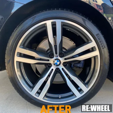 [리휠][거제휠복원] BMW 640i GT 순정휠 다이아몬드 컷팅 휠복원 / 진주, 창원, 순천