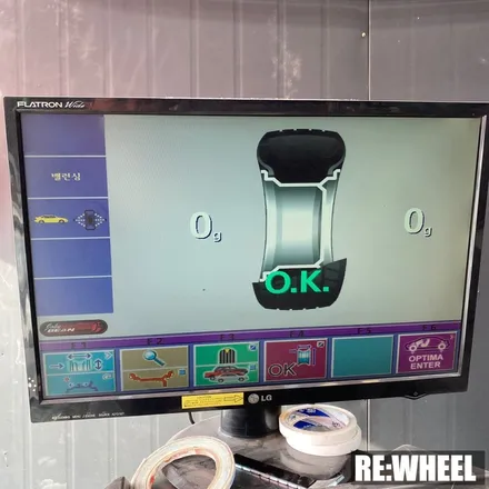 [리휠][진주휠] 제네시스 G330 19인치 순정휠 하이퍼 실버 휠복원 / 진주, 창원, 순천