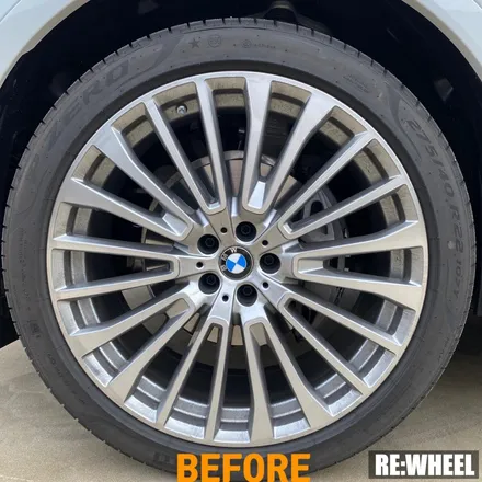 [리휠][자동차휠도색] BMW X7 Xdrive 40i 하이퍼 블랙 휠도색 작업 및 블루 캘리퍼 도색 작업후기 / 진주, 창원, 순천