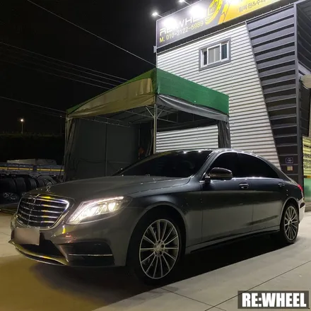[리휠][김해휠복원] 벤츠 S350d 4MATIC 다이아몬드 컷팅 휠복원 작업후기 / 진주, 창원, 순천