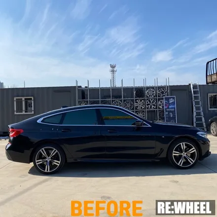 [리휠][거제휠복원] BMW 640i GT 순정휠 다이아몬드 컷팅 휠복원 / 진주, 창원, 순천