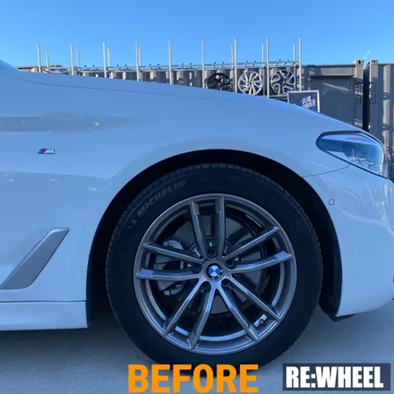 [리휠][양산 크롬휠] BMW 520d 순정휠 블랙 크롬 휠교체 및 블루 캘리퍼도색 / 진주, 창원, 순천