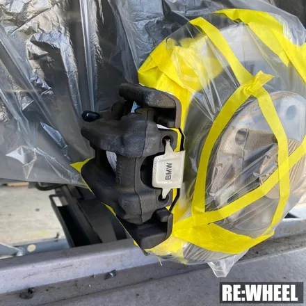 [리휠][창원휠도색] BMW 325d 순정휠 블랙 유광 휠도색 및 레드 캘리퍼도색 / 진주, 창원, 순천