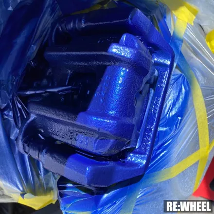 [리휠][전남휠도색] BMW 528i 맷블랙 휠도색 및 블루 캘리퍼 도색 작업후기 / 진주, 창원, 순천
