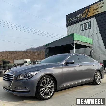 [리휠][진주휠] 제네시스 G330 19인치 순정휠 하이퍼 실버 휠복원 / 진주, 창원, 순천