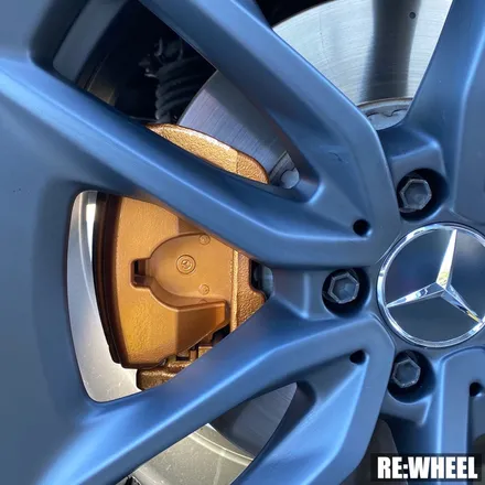 [리휠][분체도장] 벤츠 E53 AMG 맷블랙 휠도색 및 카본 세라믹 골드 캘리퍼 도색 작업후기 / 진주, 창원, 순천