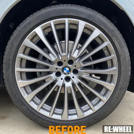 [리휠][자동차휠도색] BMW X7 Xdrive 40i 하이퍼 블랙 휠도색 작업 및 블루 캘리퍼 도색 작업후기 / 진주, 창원, 순천