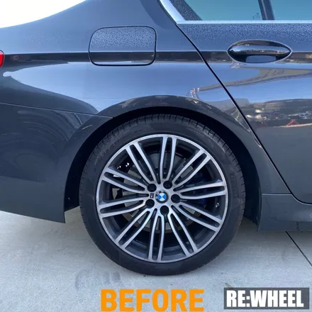 [리휠][대구휠도색] BMW 530i 19인치 순정휠 하이퍼 블랙 휠도색 / 진주, 창원, 순천