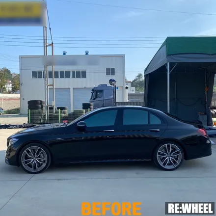 [리휠][분체도장] 벤츠 E53 AMG 맷블랙 휠도색 및 카본 세라믹 골드 캘리퍼 도색 작업후기 / 진주, 창원, 순천