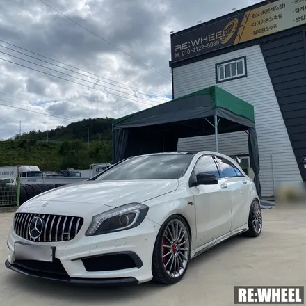 [리휠][분체도장] 벤츠 A45 AMG 하이퍼 블랙 휠도색 작업후기 / 진주, 창원, 순천