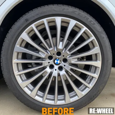 [리휠][자동차휠도색] BMW X7 Xdrive 40i 하이퍼 블랙 휠도색 작업 및 블루 캘리퍼 도색 작업후기 / 진주, 창원, 순천