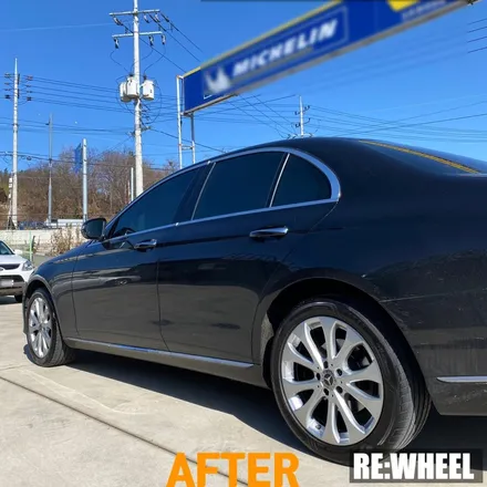 [리휠][진주휠복원] 벤츠 E220d 익스클루시브 4MATIC 실버 휠복원 / 진주, 창원, 순천