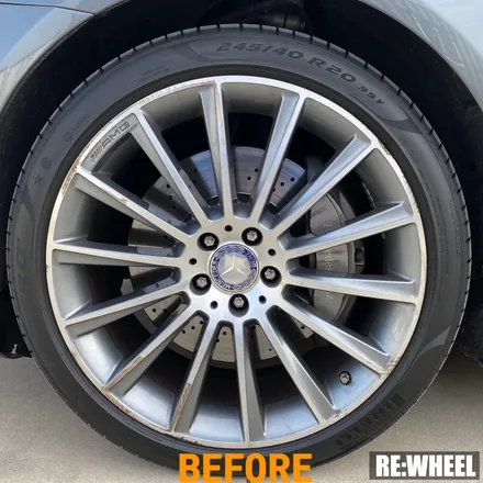 [리휠][김해휠복원] 벤츠 S350d 4MATIC 다이아몬드 컷팅 휠복원 작업후기 / 진주, 창원, 순천