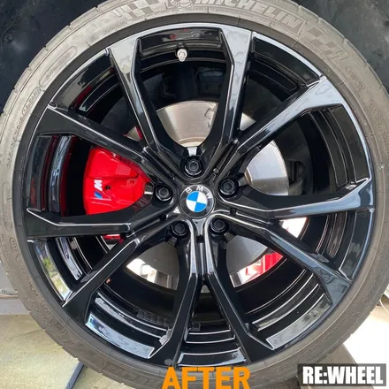 [리휠][BMW휠도색][BMW캘리퍼도색][수입차휠도색][수입차캘리퍼도색] BMW Z4 20i Sdrive 19인치 순정휠 블랙유광 휠도색 및 레드 캘리퍼도색 작업후기 / 진주, 창원, 순천