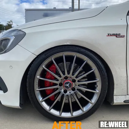 [리휠][분체도장] 벤츠 A45 AMG 하이퍼 블랙 휠도색 작업후기 / 진주, 창원, 순천