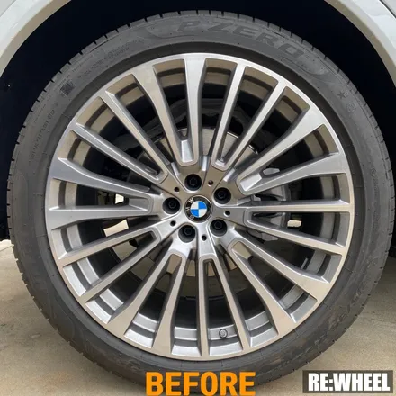 [리휠][자동차휠도색] BMW X7 Xdrive 40i 하이퍼 블랙 휠도색 작업 및 블루 캘리퍼 도색 작업후기 / 진주, 창원, 순천
