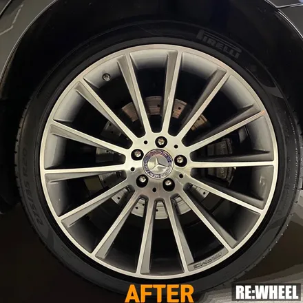 [리휠][김해휠복원] 벤츠 S350d 4MATIC 다이아몬드 컷팅 휠복원 작업후기 / 진주, 창원, 순천