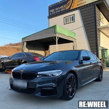 [리휠][대구휠도색] BMW 530i 19인치 순정휠 하이퍼 블랙 휠도색 / 진주, 창원, 순천