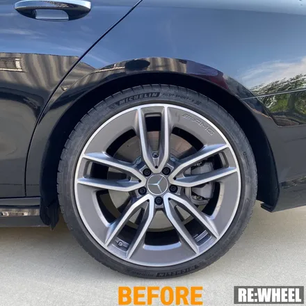 [리휠][분체도장] 벤츠 E53 AMG 맷블랙 휠도색 및 카본 세라믹 골드 캘리퍼 도색 작업후기 / 진주, 창원, 순천