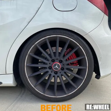 [리휠][분체도장] 벤츠 A45 AMG 하이퍼 블랙 휠도색 작업후기 / 진주, 창원, 순천