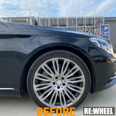 [리휠][순천휠복원] 벤츠 S500 4MATIC 마이바흐 하이퍼 실버 휠복원 / 진주, 창원, 순천