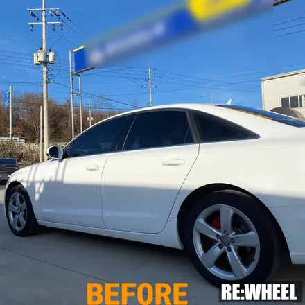 [리휠][마산휠도색] 아우디 A6 2.0 TDI 하이퍼 블랙 휠도색 / 진주, 창원, 순천