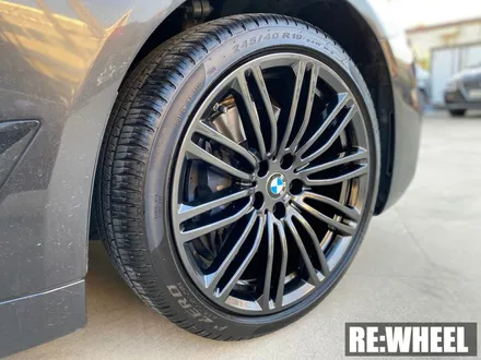 [리휠][대구휠도색] BMW 530i 19인치 순정휠 하이퍼 블랙 휠도색 / 진주, 창원, 순천