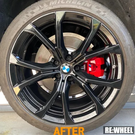 [리휠][BMW휠도색][BMW캘리퍼도색][수입차휠도색][수입차캘리퍼도색] BMW Z4 20i Sdrive 19인치 순정휠 블랙유광 휠도색 및 레드 캘리퍼도색 작업후기 / 진주, 창원, 순천