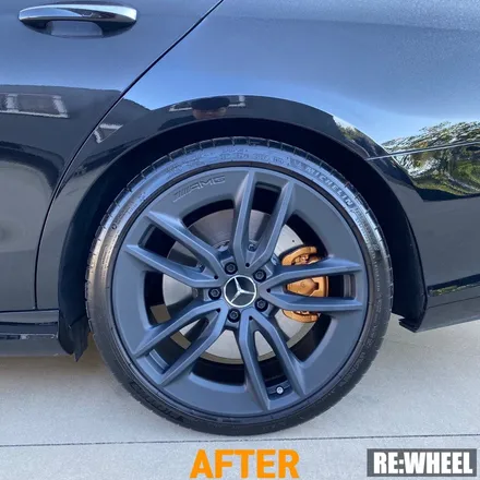 [리휠][분체도장] 벤츠 E53 AMG 맷블랙 휠도색 및 카본 세라믹 골드 캘리퍼 도색 작업후기 / 진주, 창원, 순천