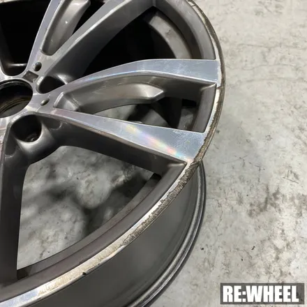 [리휠][진주휠도색] BMW X6 M50d 블랙 폴리쉬 휠도색 및 블루 캘리퍼도색 / 진주, 창원, 순천