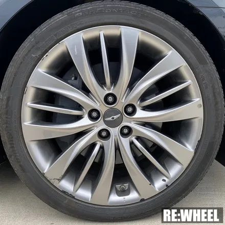 [리휠][진주타이어싼곳] 제네시스 G80 3.8 AWD 하이퍼 블랙 휠도색 / 진주, 창원, 순천